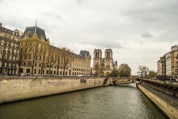 View of Paris, in the background, Notre Dame - 262984031