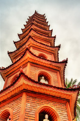 Fototapeta na wymiar Tran Quoc Pagoda in Hanoi, Vietnam