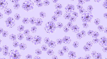 Vintage Rose Seamless Pattern.