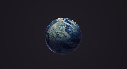 blue planet 3d rendering  for earth day and  eco content.