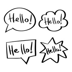 Mind cloud quote set