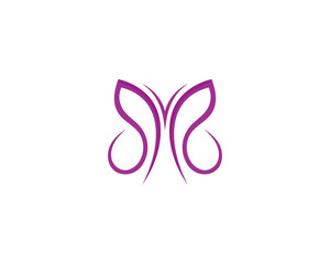 Beauty Butterfly Logo Template Vector icon
