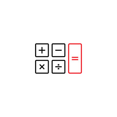 Calculator graphic design template vector isolated