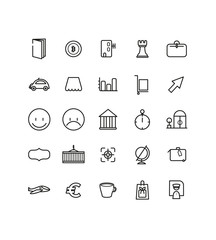 picto, business, symbole, entreprise, commerce, icône