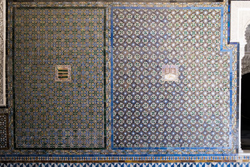 moorish tile mosaics, seville, spain