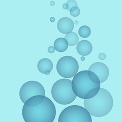 water, vector blue circles