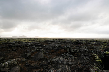 Iceland lava field
