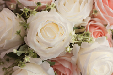 Beautiful artificial flowers.
