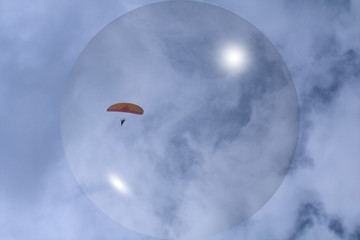 motorized paraglider,clouds, fly, sport, flight, paraglider, cloud, white,high, paragliding,freedom, adventure, 