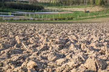 background of dry soil