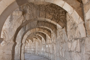 ruins of roman forum in turkey