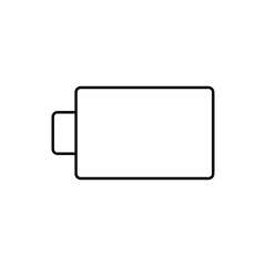Battery level vector icon