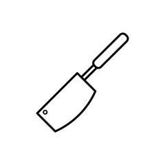 Chopping butcher line icon
