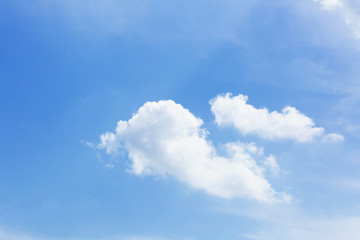 bright spring blue sky and white clouds
