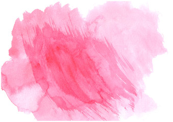 red watercolor strokes.Abstract watercolor drawing