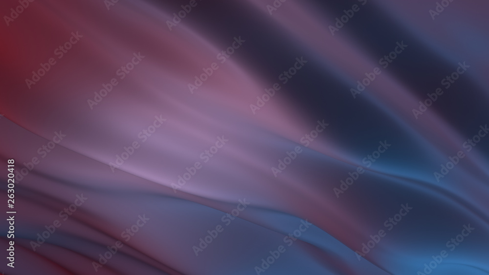 Poster 3d render smooth background. cloth like surface with folds. elegant deformation.