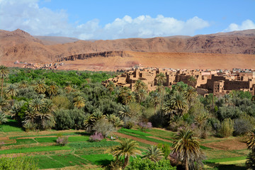 piękny krajobraz, Maroko - obrazy, fototapety, plakaty