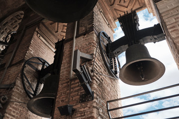 Fototapeta na wymiar bells of the Giralda Tower Is The Symbol Of Sevill.