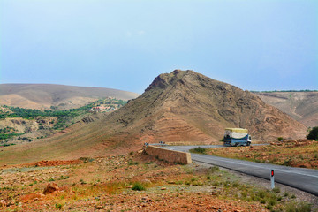 piękny krajobraz, droga w Maroko