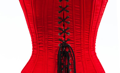 Red female corset