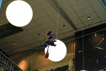 Toy, clown on the rope