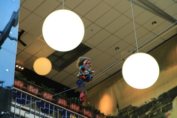Toy, clown on the rope