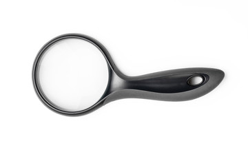 Magnifying glass isolated on the white background