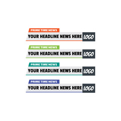 News Lower Thirds Design template Set