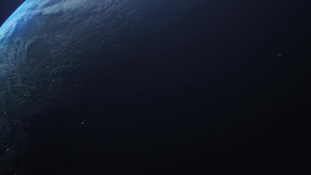 宇宙からみた日本の夜