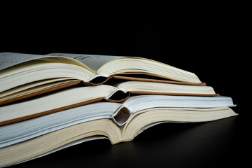 Open book in the dark