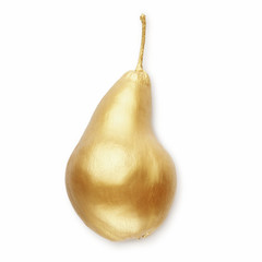 Golden fruit on white