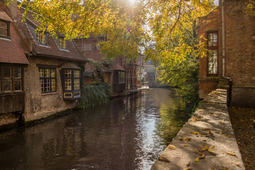 Cityscape of Bruges. Belgium October 2018