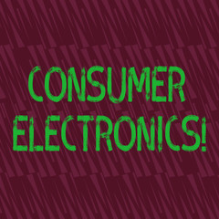 Conceptual hand writing showing Consumer Electronics. Concept meaning consumers for daily and noncommercial purposes Seamless Isosceles Triangle Maroon Tone in Abstract Pattern
