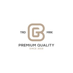 Monogram BG GB logo design inspiration