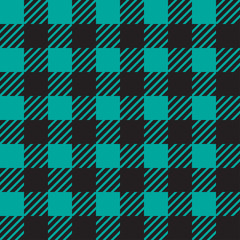 Vector seamless texture with vichy cage ornament. Blue and black cages