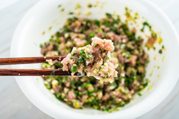 Wonton stuffing dumplings