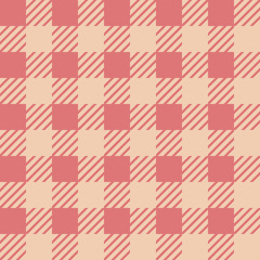 Vector seamless texture with vichy cage ornament. Pink cages