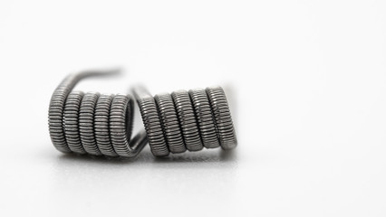 isolated clapton coil vaping smoking