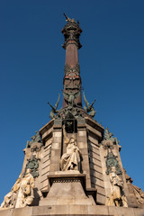 square with monument and statues