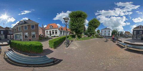 Fototapeta na wymiar City of Blokzijl Overijssel Netherlands panorama