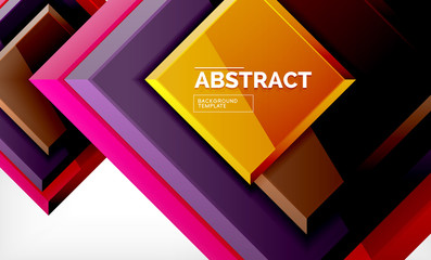 Square geometric background