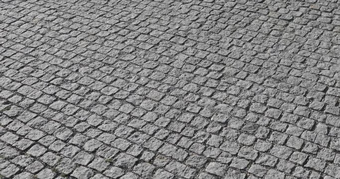 Cobblestone road sidewalk pavement stone granite texture pattern