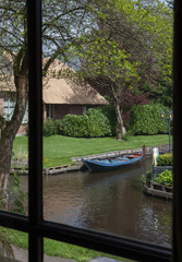 Naklejka na ściany i meble Giethoorn watervillage Overijssel Netherlands