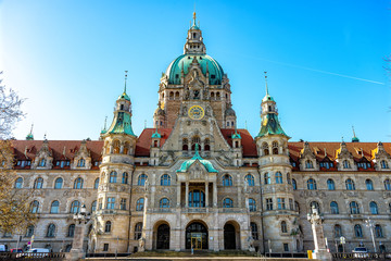 Fototapeta na wymiar New Town Hall of Hannover