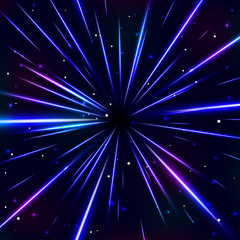 Fototapeta premium Streszczenie kosmiczne niebieskie tło