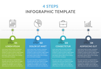 Infographic Template with 4 Steps