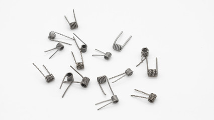 isolated mix coil vaping smoking