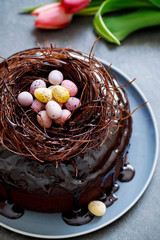 Easter chocolate cake