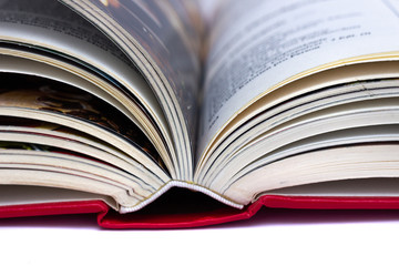 Book isolated on white background.