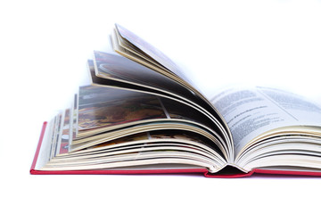 Book isolated on white background.